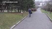 119007 Donna-Jo Pees Down The Park Steps