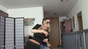 Hot girl handcuffed
