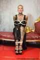 Miss Francine bound and gagged with layers of gags in a sexy PVC dress
