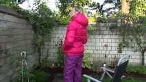 Watch Maly enjoying  her Shiny nylon Downwear