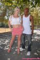 Blond interracial fun.