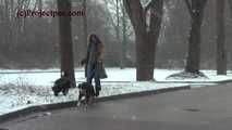 020166 Kathy Gets Caught Taking An Emergency Pee In The Snow