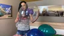 teasing and popping your balloons with the stick