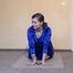 Sunny cuffed on the floor