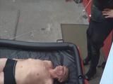 Slave swallows piss but sticks like a vacuum cleaner on pussy 