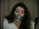 19 Yr OLD STUDENT TAPES, HANDCUFFS & GAGS HERSELF (D18-16)