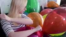 balloon cluster pop with scissors