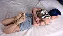 Diane hogtied