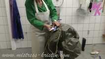 Clip #004 slaughterhouse cleaning in a different light - how stupid can you be? #rubber