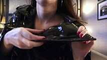 PVC Coat, Shiny Panties and Spit