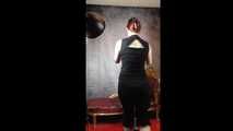 Miss Francine das erste Mal in Bondage (altes hinter den Kulissen Video)