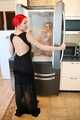 Morrigan and Valeria Ross - Refrigirator fun