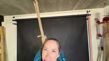 Rachel Adams bound and gagged by an Intruder