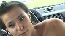 Skinny Teen Alina's first time in front of the camera