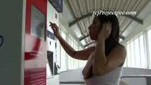 068004 Ling Takes A Very Risky Pee In A Busy Station