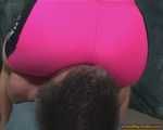 Vicky's Lycra-ass vs. a happy face 