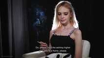 18 y.o. Angelina is smoking two 120mm cigarettes and giving an interview about her smoking experience