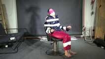 Rachel adams tied and gagged in shiny nylon Clothes