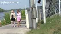 032043 Sam Takes A Huge  Pee Into The Danube