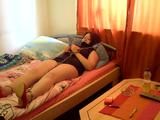 Cuffed in bed