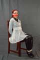 Bound in PVC clothing and raincoat