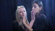 Girls Smoking close to each other