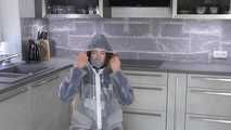 Miss J mit Kabelbindern gefesselt und streng geknebelt in 2 Regenanzügen verpackt (erste Storyvideo)