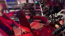 Rubber slave gets to test the new BDSM furniture - With Mistress Polar 