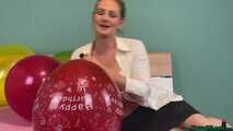 sexy Blow2Pop teaching red U16 *Happy Birthday* with miss Angel