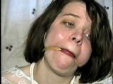 FEISTY RUBBER BAND BALL-GAGGED, TOE-TIED PIPER (D22-3)