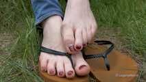 Barefoot and flip-flops