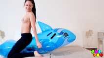 469 Rebecca Volpetti's hot ride on the dolphin!