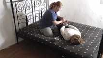 her first tapehogtie 1/3