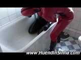 Sinha Taking a Bath