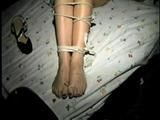 18 YR OLD MOTOR HOME BALL-TIED, CLEAVE GAGGED CABLE TIE TOE TIED HOSTAGE (D28-14)