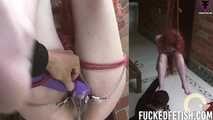 Part 2 Intro + machine vibrator - suspencion - squirt-hookpussy- cumshot face - Fucked anal pussy Hard with Suspension and Squirt