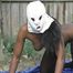 Raven is Bound, Stripped and Facialed Outdoor