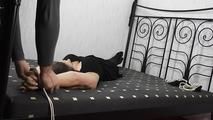 Laura lying on bed 1/2
