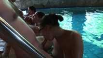 3 CUNTS IN PUBLIC BATH