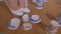 Becher unter meinen Pumps