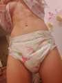 I’m wearing a vintage Petite AB diaper