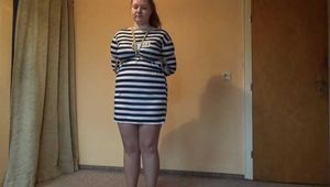 Tied in prisonclothes 2/3