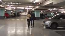 078069  Rachel Pees In The Parking Garage 