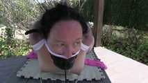 Minuit in a supertight Spanish Hogtie !
