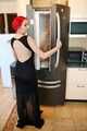 Morrigan and Valeria Ross - Refrigirator fun
