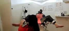 Tickled on the gynecological chair