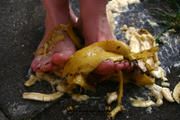 Banana crushing with Jill