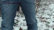 020166 Kathy Gets Caught Taking An Emergency Pee In The Snow