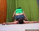 Emily, big girl face flattening