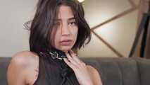 Cute latina teen May got bound and dildo play